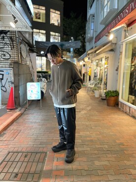 「KAZUYUKI KUMAGAI」｜まことさん（メンズ・169cm）の秋コーディネート