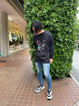 「RUN OF（ランオブ）のアイテム」を使った、まことさん（メンズ・169cm）の春コーディネート