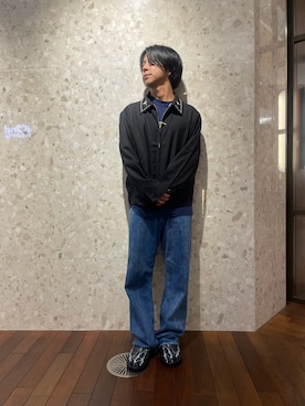 「アイテム（サンダル）」を使った、まことさん（メンズ・169cm）の秋コーディネート