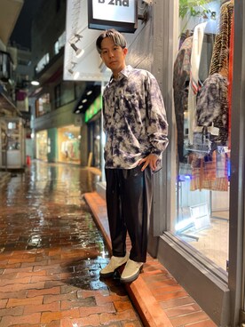 「KAZUYUKI KUMAGAI」｜まことさん（メンズ・169cm）の夏コーディネート