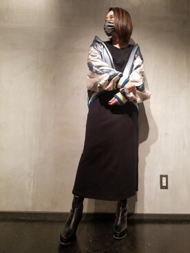 「KMRii（ケムリ）のアイテム（ワンピース/ドレス）」を使った、あやさん（レディース・170cm）の夏コーディネート