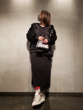 「1piu1uguale3 RELAX（ウノピュウノウグァーレトレリラックス）のアイテム（ブルゾン）」を使った、あやさん（レディース・170cm）の夏コーディネート