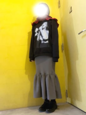 「アイテム（ストール/ショール）」を使った、4th floorさん（レディース・167cm）の秋コーディネート