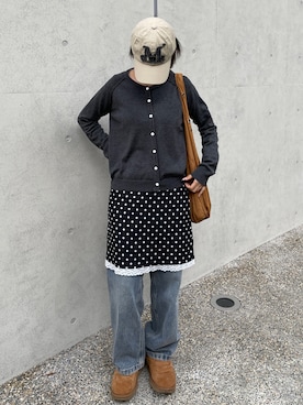 「韓国ファッション」｜UNE MANSIONさん（レディース・157cm）の秋コーディネート