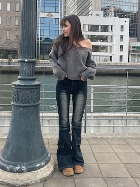 「UNE MANSION（ユヌマンション）のアイテム」を使った、UNE MANSIONさん（レディース・160cm）の冬コーディネート