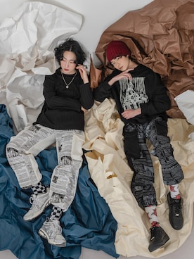 「FOLLOWIN（フォロウィン）のアイテム」を使った、UNE MANSIONさん（レディース・159cm）の冬コーディネート