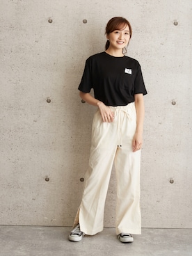 「RIPNDIP（リップンディップ）のアイテム」を使った、beday girlさん（レディース・160cm）の夏コーディネート