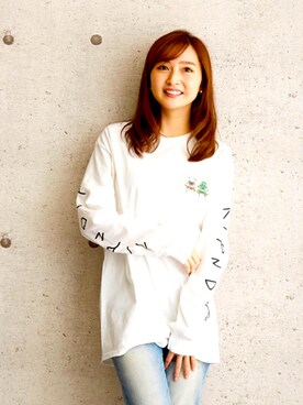 「RIPNDIP（リップンディップ）のアイテム」を使った、beday girlさん（レディース・160cm）の夏コーディネート
