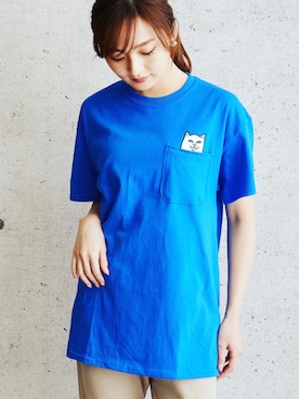 「RIPNDIP（リップンディップ）のアイテム」を使った、beday girlさん（レディース・160cm）の夏コーディネート