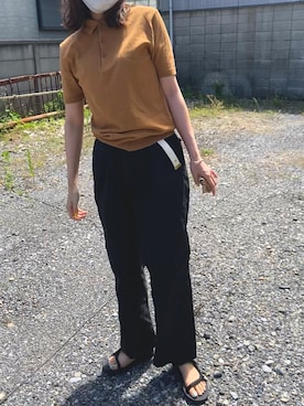 「MASTER&Co（マスターアンドコー）のアイテム（パンツ）」を使った、matsumiさん（レディース・167cm）の夏コーディネート