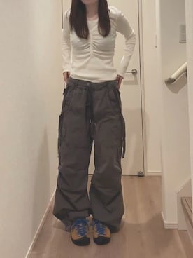 「SLY（スライ）のアイテム」を使った、アいうえオさん（レディース・160cm）の春コーディネート