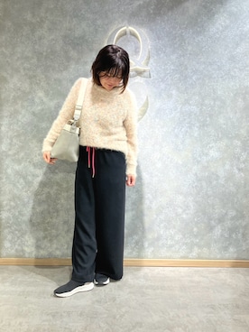 「アイテム（ニット/セーター）」を使った、Miyaさん（レディース・162cm・30代）の秋コーディネート