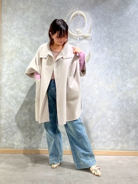 「アイテム（ジャケット/アウター）」を使った、Miyaさん（レディース・162cm・40代）の秋コーディネート