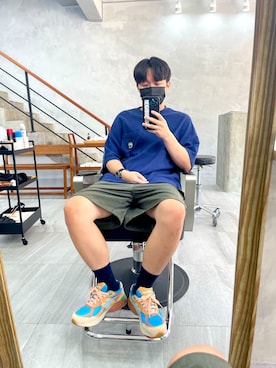 「BRAIN DEAD（ブレインデット）のアイテム」を使った、Ace Linさん（メンズ・175cm）の夏コーディネート