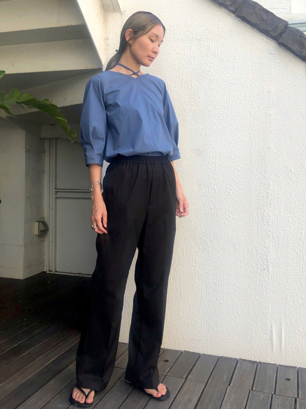 FIL DE FER（フィルデフェール）の「タイプライター ホルターネック  