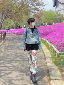 GUCCI（グッチ）の「Gucci - フローラル柄 ストレートパンツ - women