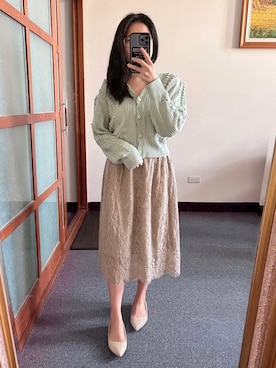 「RANDA」｜「アイテム（パンプス）」を使った、𝐃𝐞𝐛𝐛𝐲🎀さん（レディース・155cm）の春コーディネート