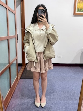 「RANDA」｜「アイテム（パンプス）」を使った、𝐃𝐞𝐛𝐛𝐲🎀さん（レディース・155cm）の春コーディネート