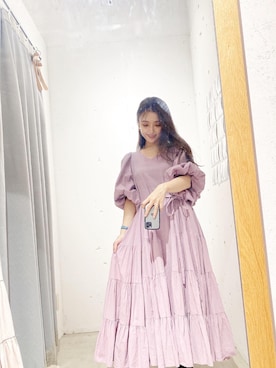 「LA BELLE ETUDE（ラベルエチュード）のアイテム（ワンピース/ドレス）」を使った、atsukoさん（レディース・157cm）の春コーディネート