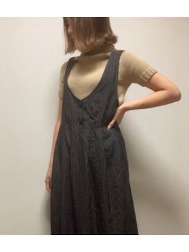 「theory（セオリー）のアイテム（トップス）」を使った、__ya.iさん（レディース・163cm）の秋コーディネート