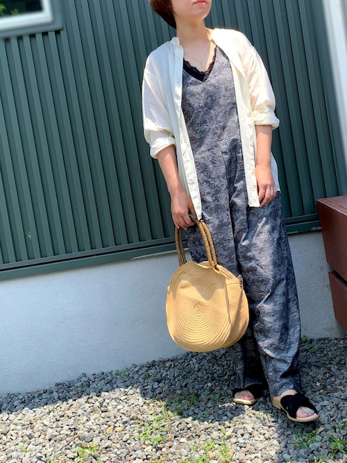 バンソン ジャックローズ つなぎ オーバーオール JEANASIS（ジーナシス）の「クサキガラジャガードサロペット