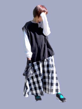 「秋トレンド2021」｜emiさん（レディース・155cm）の秋コーディネート