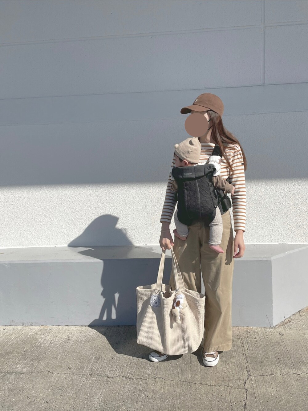 「秋冬コーデ、おでかけコーデ、骨格ウェーブ、ブラウン」｜「UNIQLOのアイテム（チノパンツ、ベージュ系）」を使った、nanaさん（レディース・156cm）の秋コーディネートの1枚目の写真