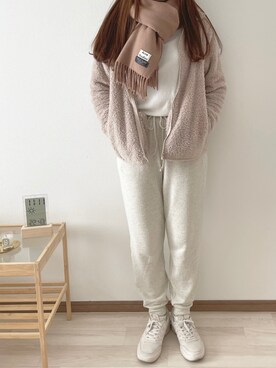 「Acne Studios（アクネストゥディオズ）のACNE STUDIOS CANADA マフラー（マフラー）」を使った、nanaさん（レディース・156cm）の冬コーディネート