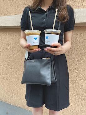 「ラコステ」｜「アイテム（その他）」を使った、nanaさん（レディース・156cm）の夏コーディネート