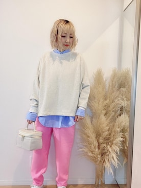 「CANAL JEAN（キャナルジーン）のアイテム（ステンカラーコート）」を使った、E♡RIさん（レディース・160cm）の春コーディネート