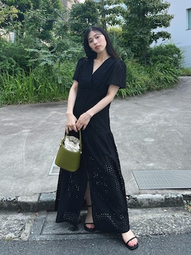 「DHOLIC（ディーホリック）のアイテム（ワンピース/ドレス）」を使った、ディーホリックさん（レディース・149cm）の夏コーディネート