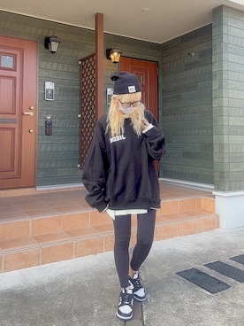 「アイテム（レギンス/スパッツ）」を使った、maki☆*さん（レディース・156cm）の秋コーディネート