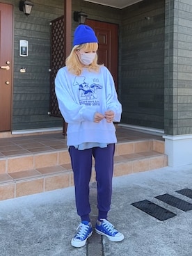 「THE SHINZONE（ザ　シンゾーン）のアイテム（スウェット）」を使った、maki☆*さん（レディース・156cm）の冬コーディネート