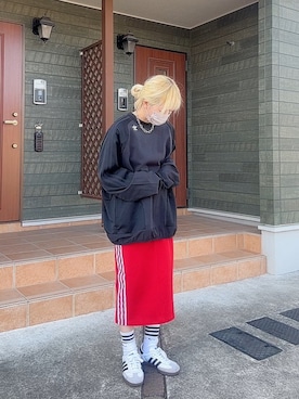 ニットスカート / アディダスオリジナルス adidas Originalsを使った