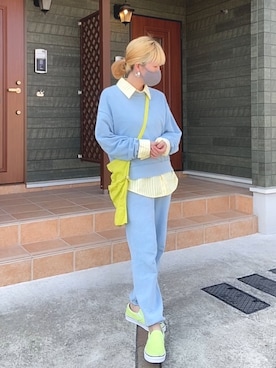 「春服デビュー宣言」｜「アイテム（スリッポン）」を使った、maki☆*さん（レディース・156cm）の春コーディネート