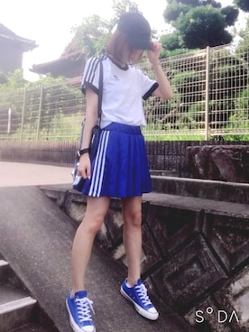 「mimis（ミイーミイーズ）のアイテム」を使った、maki☆*さん（レディース・155cm）の夏コーディネート