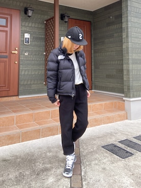 「WEGO（ウィゴー）のWEGO/ラグランBIGロンT（Tシャツ/カットソー）」を使った、maki☆*さん（レディース・156cm）の冬コーディネート