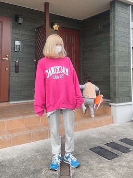 「春カラー」｜「アイテム（レッグウェア）」を使った、maki☆*さん（レディース・156cm）の冬コーディネート