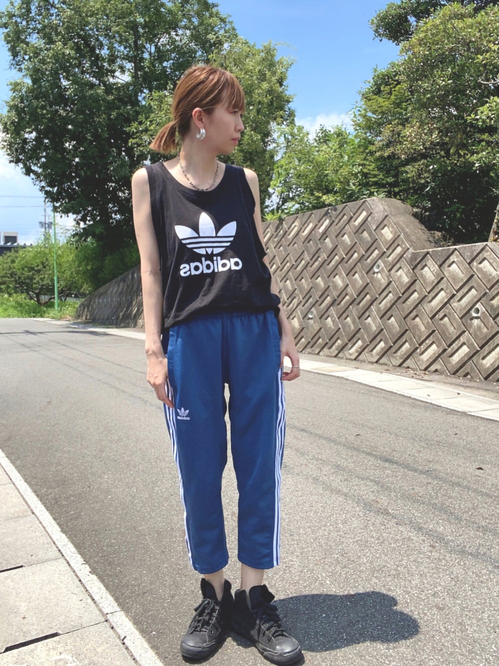 adidas リメイク ビスチェ タンクトップ adidas】タンクトップ