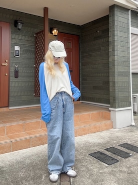 「CANAL JEAN（キャナルジーン）のアイテム」を使った、maki☆*さん（レディース・156cm）の春コーディネート