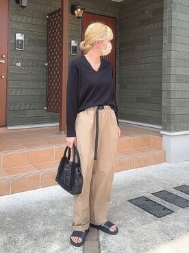 「BALENCIAGA」｜「アイテム（サンダル）」を使った、maki☆*さん（レディース・156cm）の春コーディネート