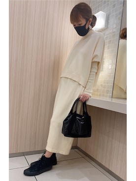 「BALENCIAGA」｜「アイテム（ワンピース/ドレス）」を使った、maki☆*さん（レディース・156cm）の秋コーディネート