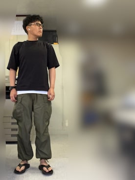 「アイテム（タンクトップ）」を使った、ノエルさん（メンズ・173cm）の夏コーディネート