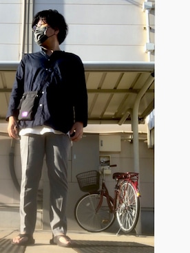 「JOURNAL STANDARD（ジャーナルスタンダード）のアイテム（タンクトップ）」を使った、ノエルさん（メンズ・173cm）の秋コーディネート