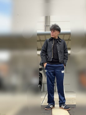 「Barbour（バブアー）のアイテム（ジャケット/アウター）」を使った、ノエルさん（メンズ・173cm）の秋コーディネート