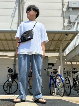 「JOURNAL STANDARD（ジャーナルスタンダード）のアイテム（タンクトップ）」を使った、ノエルさん（メンズ・173cm）の夏コーディネート