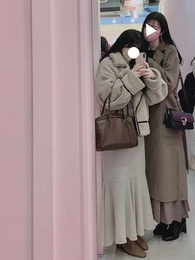 「A part by（アパートバイ）のアイテム（その他アウター）」を使った、ｎａさん（レディース・165cm）の冬コーディネート