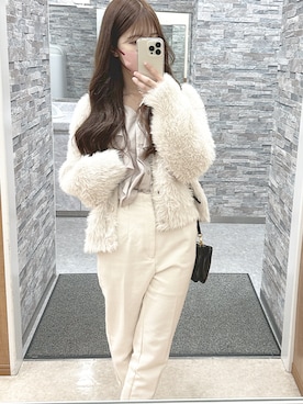 「mumu（ムム）のアイテム」を使った、ゆゆちゃんさん（レディース・152cm）の春コーディネート