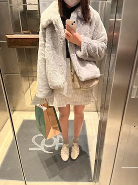 「TheKorner（ザコーナー）のアイテム」を使った、kkyさん（レディース・160cm）の冬コーディネート