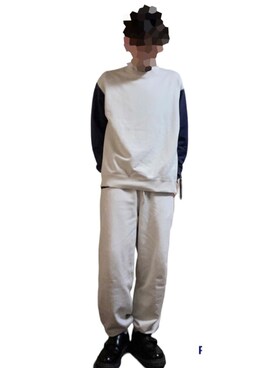 「marka（マーカ）のアイテム（スウェットパンツ）」を使った、!ʞеʞёs（さかき）さん（メンズ・165cm）の冬コーディネート